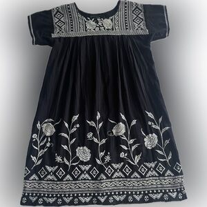 Johnny Was 3J Workshop Embroidered Floral Dress Medium